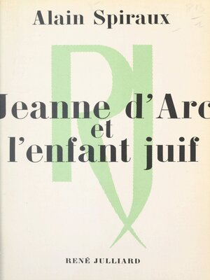 cover image of Jeanne d'Arc et l'enfant juif